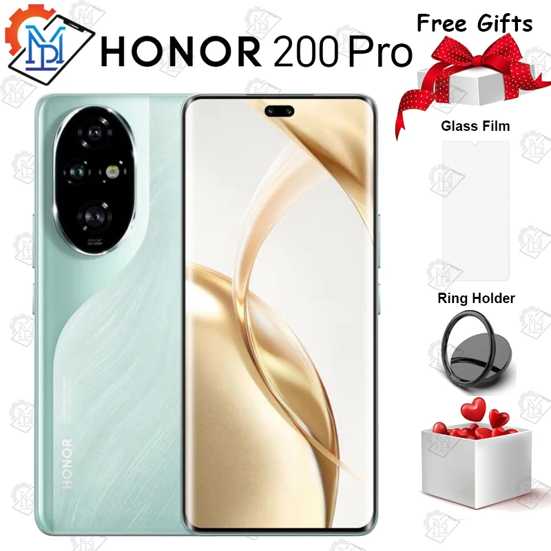 

New Original Honor 200 Pro 5G Mobile Phone 6.78 Inches 120Hz OLED Screen Snapdragon 8s Gen 3 Camera 50MP NFC Smarpthone