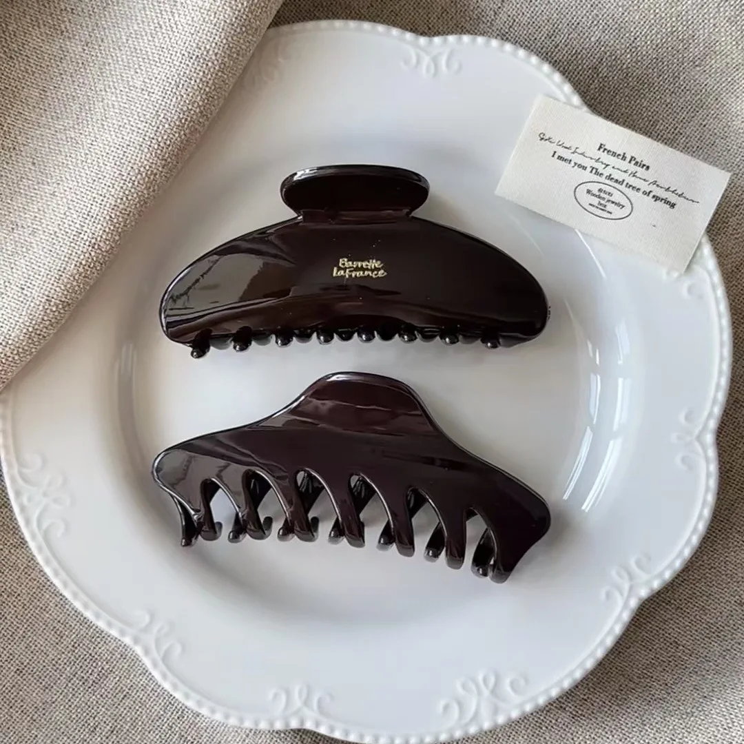 

Elegant Geometric semicircle Large Shark Hair Claw Vintage Hair Ponytail Clip Clamp Women Headwear Hairpin Hair Accessories