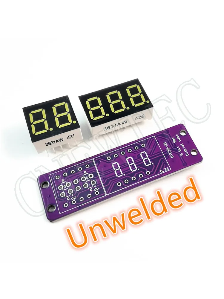 MAX7219 0,36-calowy 5-bitowy cyfrowy wyświetlacz LED 7-segmentowy moduł 6 kolorów dostępny dla Arduino STM32 STC AVR ESP32 Nieprzeszczepiony — zdjęcie produktu 7