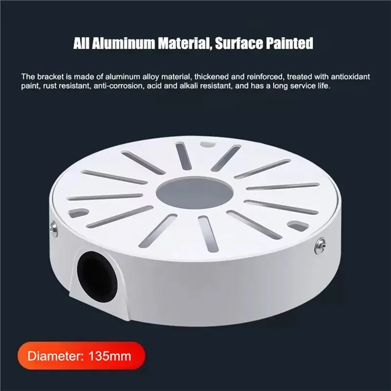 A25P Dome Camera Mounting Bracket Dome Camera Bracket Storage Base Power Cable Storage Box Ceiling Mounting Round Base