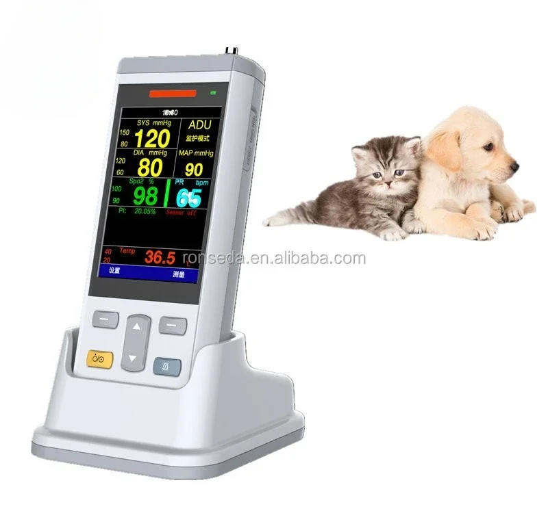 Veterinary portable Vita Sign Monito Pulse Oximeter Clinic Equipment  For Pets