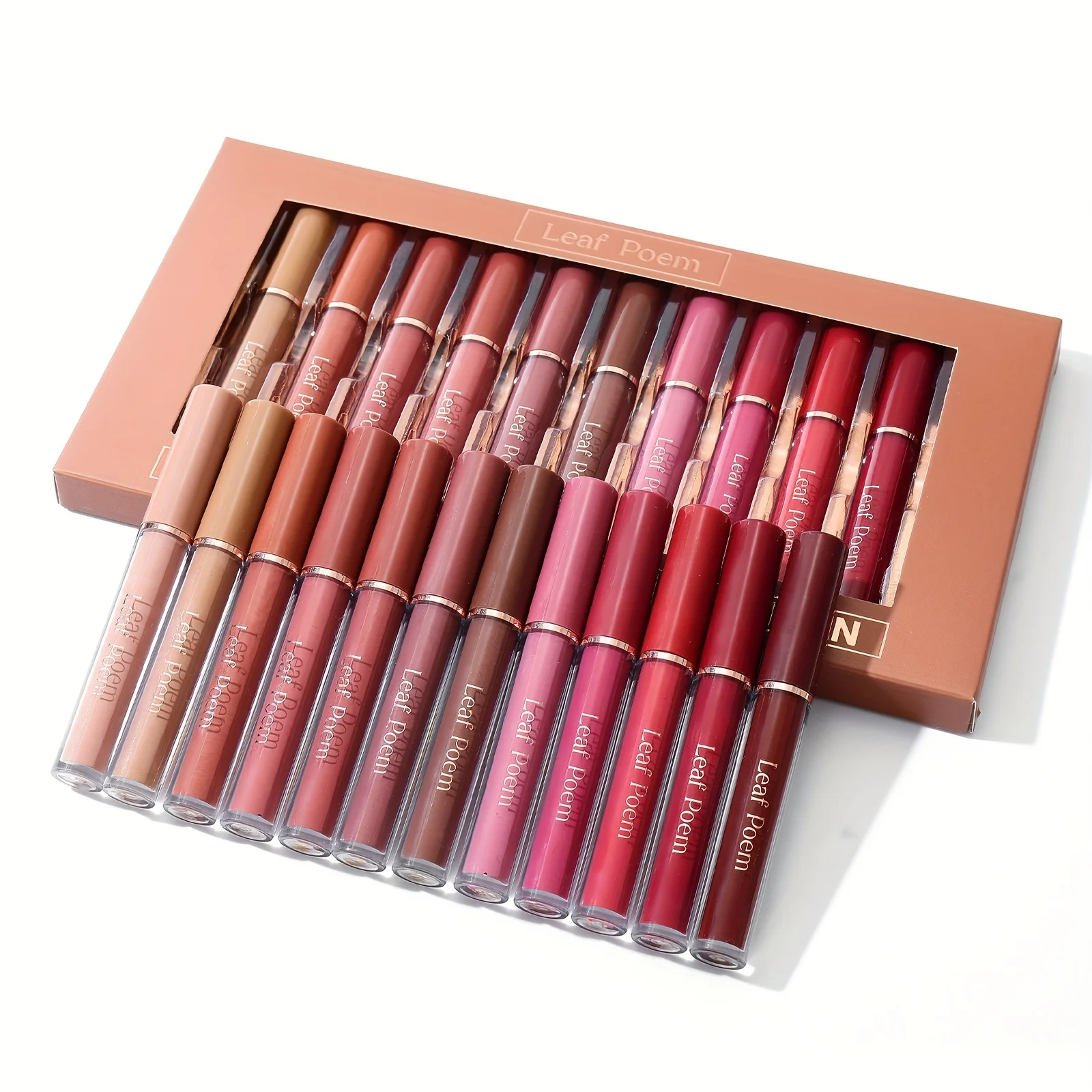 12-piece lip color set - highly pigmented, waterproof, moisturizing, perfect gift for the holidays