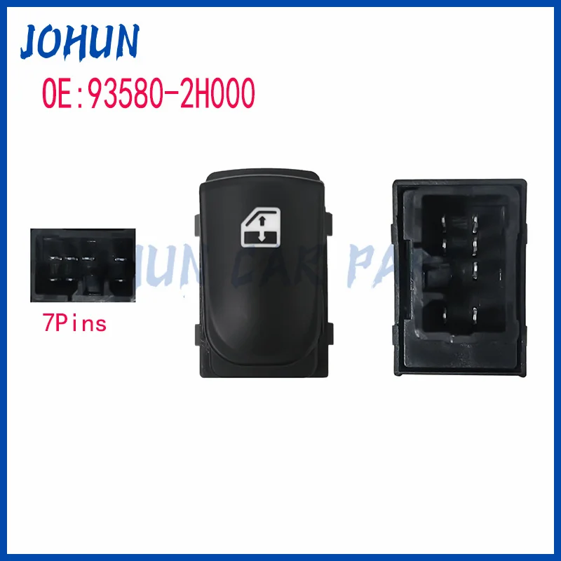 

Задний левый и правый переключатель стекла автомобиля пассажира с одной кнопкой для Hyundai Elantra 2007 2008-2010 935802H000 93580-2H000