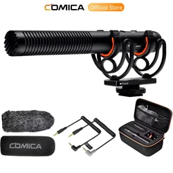 COMICA VM20 Shotgun Microphone, Professional Super Cardioid Microphone with Shock Mount, Camera Microphone For Video Record