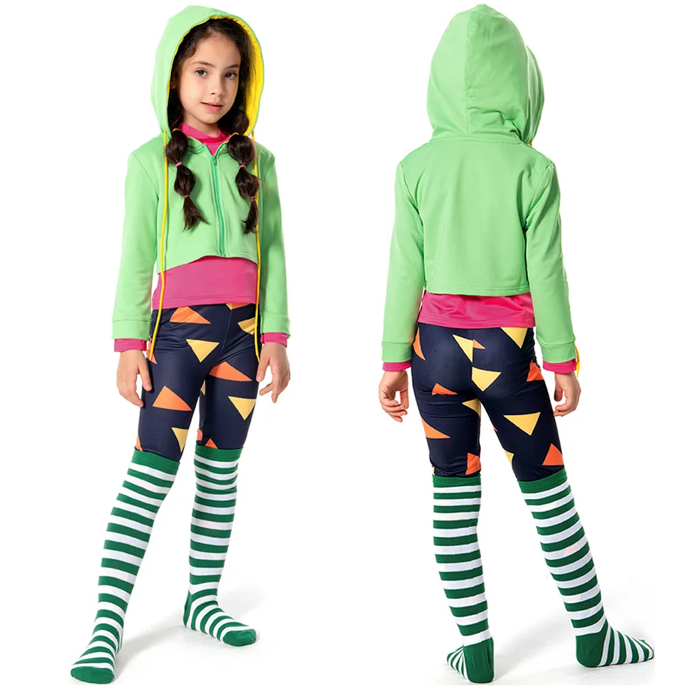 Kids Children Sing 2 Nooshy Cosplay Costume Shirt Coat Pants Full Set Outfits Halloween Carnival Suit