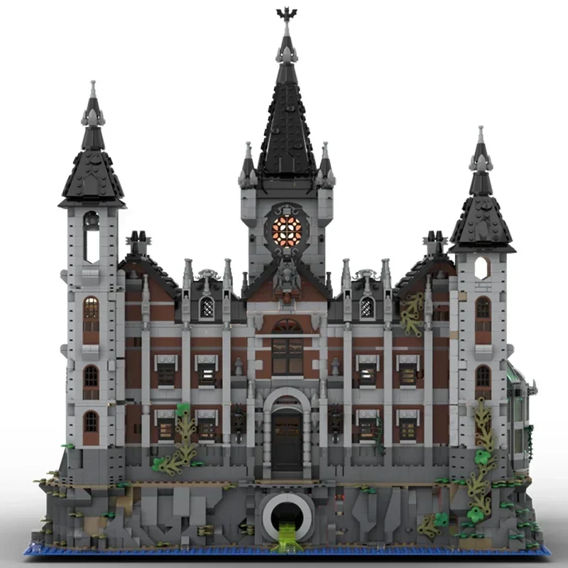 Beroemde Bat Films Model Moc Bouwstenen Asylum Center Technologie Modulaire Blokken Geschenken Kerst Speelgoed DIY Sets Montage