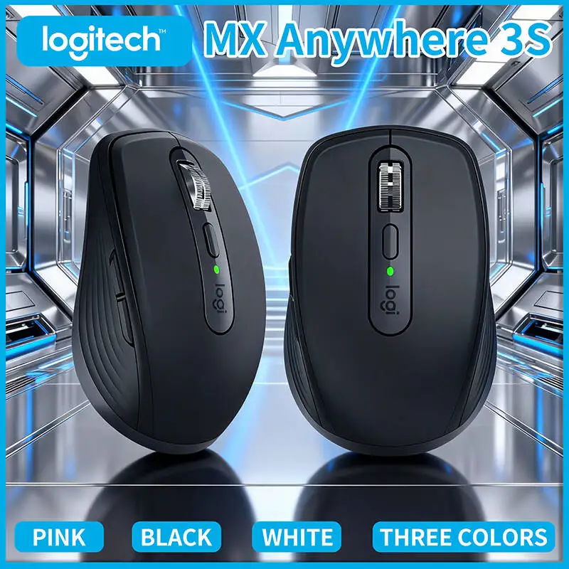 

Компактная мышь Logitech MX Anywhere 3S, эргономичный дизайн, перезаряжаемая, с быстрым прокруткой для портативных ПК Mac