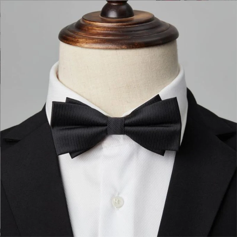 Men\'s Bow Tie Metal Head Solid Noble Classic Butterfly Bowtie Cravat Bowties Female Male Neckwear Men Shirt Accessories Gift