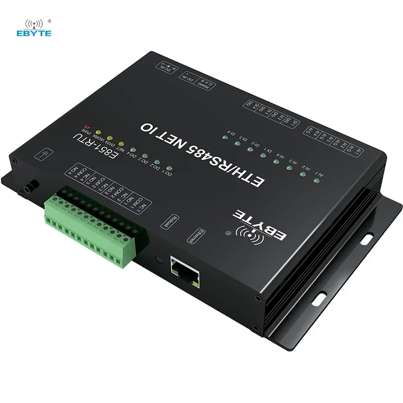 

Ebyte Iot Solutions E851-RTU(4440-ETH) 12 Channels Network IO Controller Modbus TCP/RTU RS485 Ethernet Temperature Controller