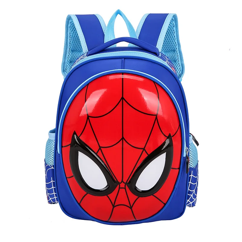 MARVEL SPIDERMAN Lưng Siêu Anh Hùng Mới Học 3D Stereo Của Trẻ Em Mẫu Giáo Ba Lô Trẻ Em Hình Hoạt Hình Túi