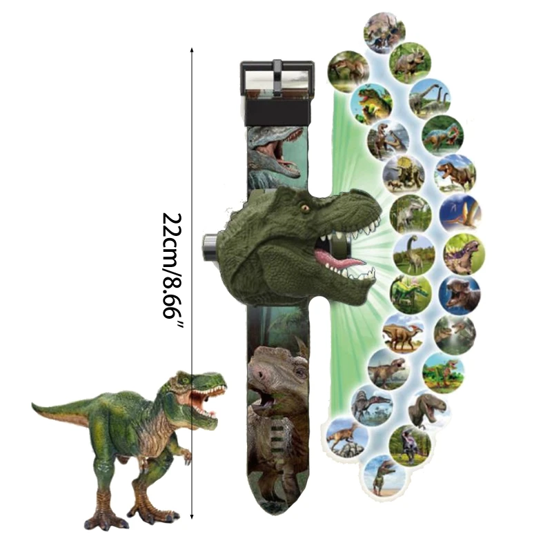 Multifunctional Watch Projection Dino Toy for w/ 24 Pattern for Image for Kinder