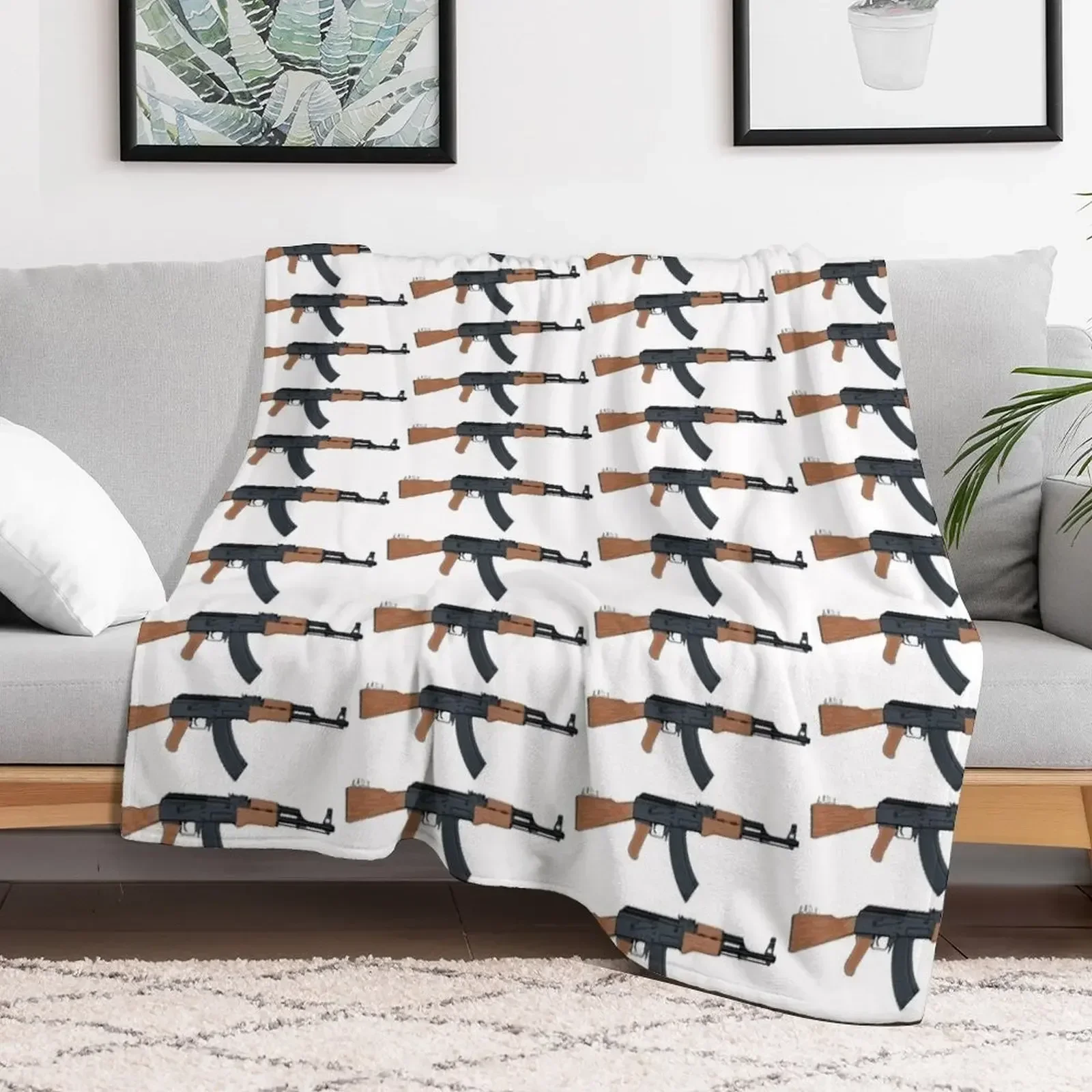 AK-47, Kalashnikov rifle Throw Blanket Baby Weighted Heavy Blankets
