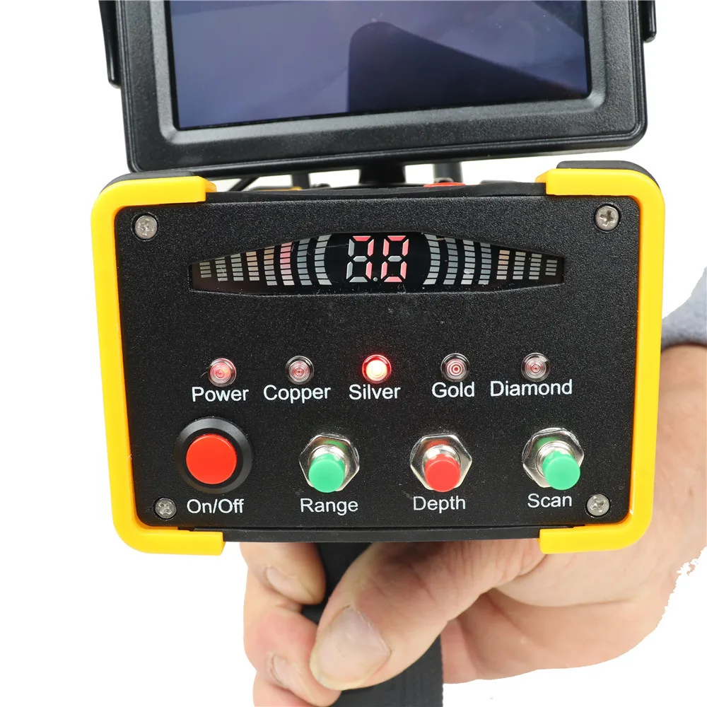 3 D Underground Metal Gold Detector Remote Scanner High Precision LCD Treasure