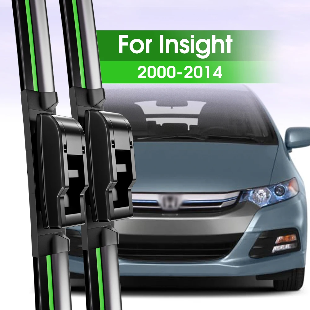 

2pcs Front Windshield Wiper Blades For Honda Insight 2000-2014 2001 2009 2010 2011 2012 2013 Windscreen Window Accessories
