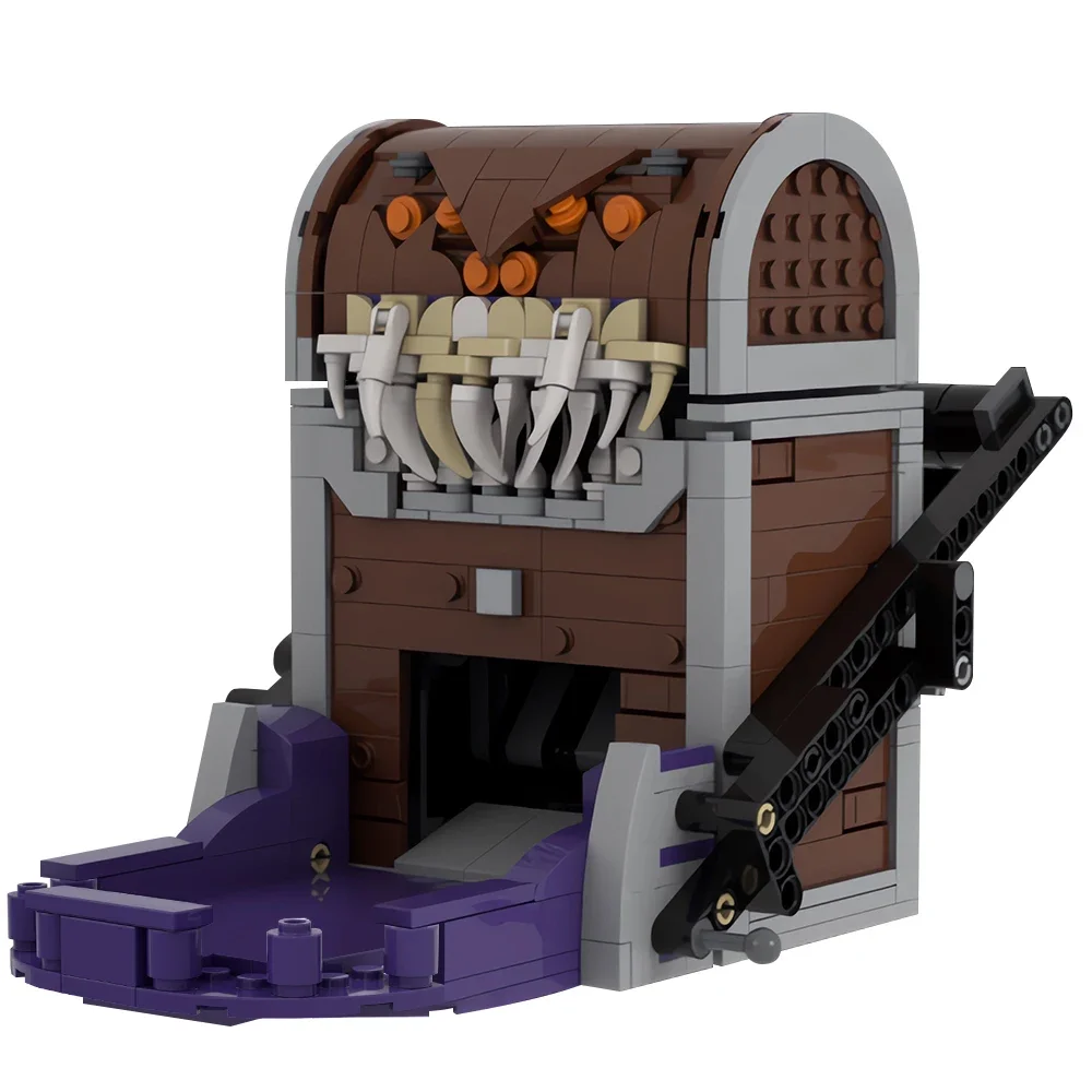 

Gobricks MOC Mimic Chests Dice Tower Модель Строительные блоки Dungeoned Gmae Скринья сокровищ Монстр Кирпичи Игрушки для детей Подарок