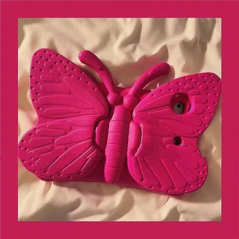 Creative cartoon butterfly suitable for iPad protective cover, silicone.Contact customer service for other models