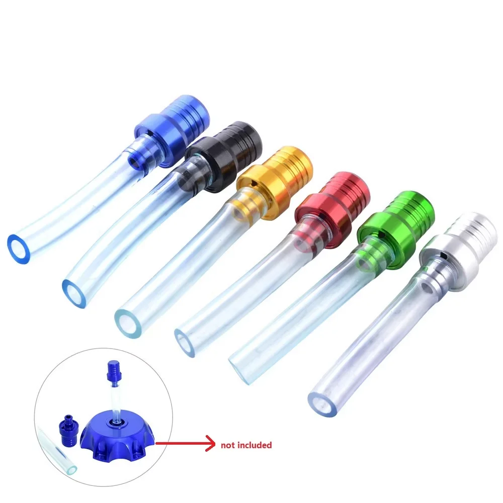 Motorcycle Single Way Valves Gas Fuel Cap Oil Air Vent Breather Hoses for Motocross ATV Quad Dirt Pit Bike Fuel Tank Pipe