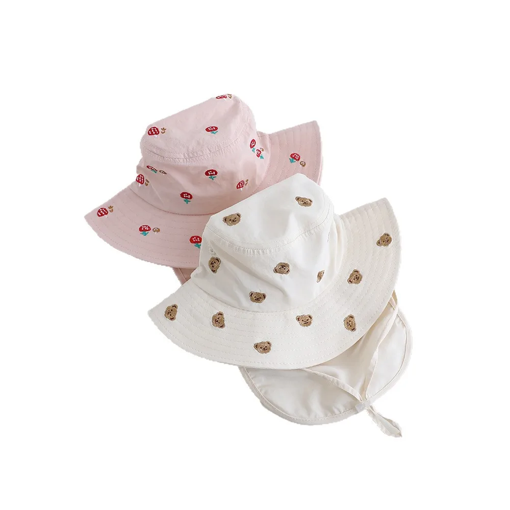 Summer New Children Cartoon Full Print Quick Drying Sunscreen Caps Fashion Boys Girls Fishing Hat Summer Thin Kids Sunshade Hats image 6