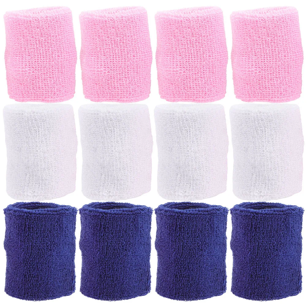 

12Pcs Sports Wrist Braces Elastic Support Protective Wristbands Sweat Absorbing Fitness Outdoor Workout Wrist Wraps for Men