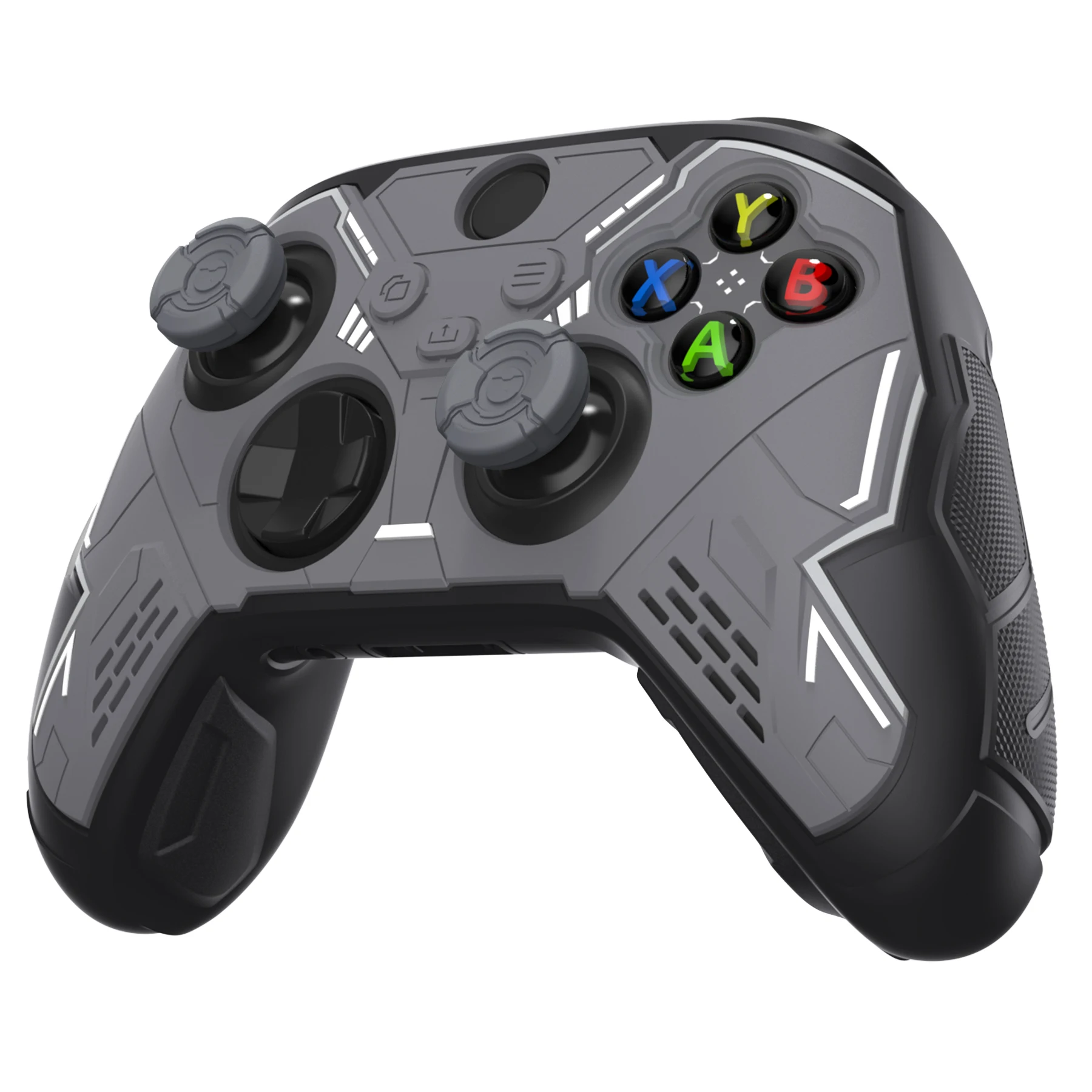 Silikonowa nakładka PlayVital Stellar Mecha na kontroler Xbox Series X/S, antypoślizgowa osłona z nakładkami na gałki analogowe i naklejką — zdjęcie produktu 2