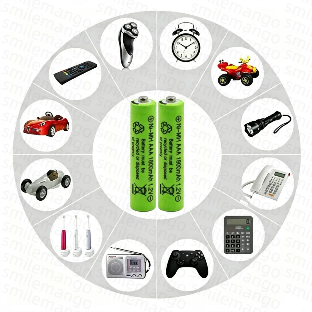 1.2V Ni-MH Rechargeable BatteryAAA 1800mAh High Capacity Batteries for Remote Control Toy Mouse Light