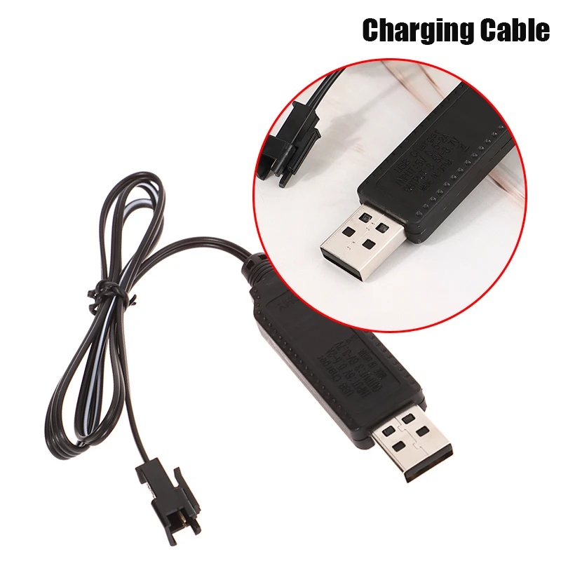 USB Charger Cable For 3.7V Lithium Battery Charger SM-2P Forward RC Car Aircraft Parts RC Quadcopter Toy Aircraft Accessories