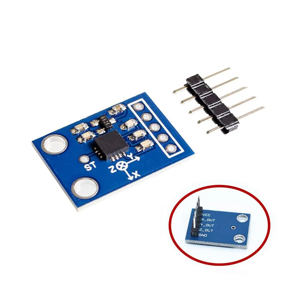 For ADXL335 3-Axis X/Y/Z Angular Transducer Module Tilt Gravity Angle Sensor 3-5v Standard Tilt Gravity Angle Sensor