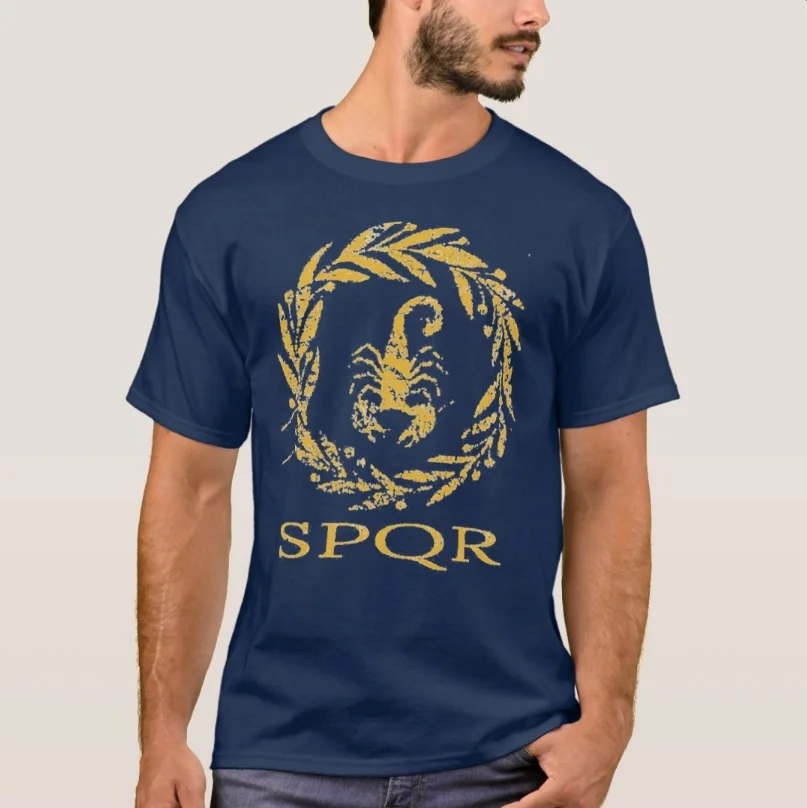 Roman Legion SPQR Praetorian Guard T-Shirt 100% Cotton O-Neck Summer Short Sleeve Casual Mens T-shirt Size S-3XL