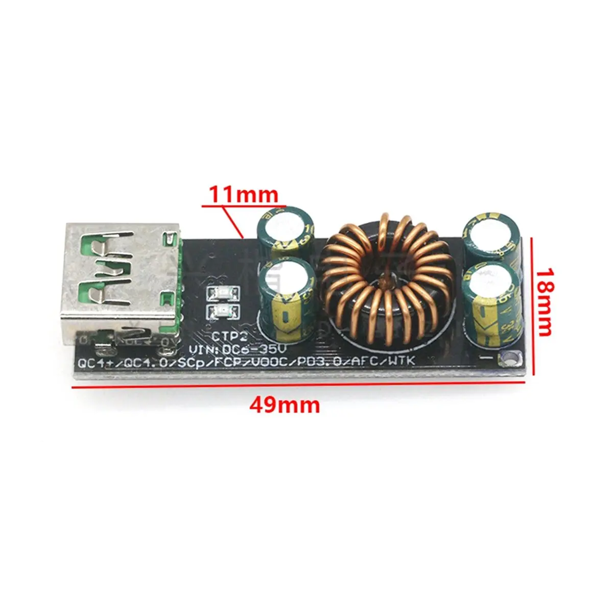 ~【On Sale】SW3518 / SW3516 QC4.0 QC3.0 1Way USB Type-C Mobile Phone Quick Charge Adapter 6-32V Down Boost Module SW3516