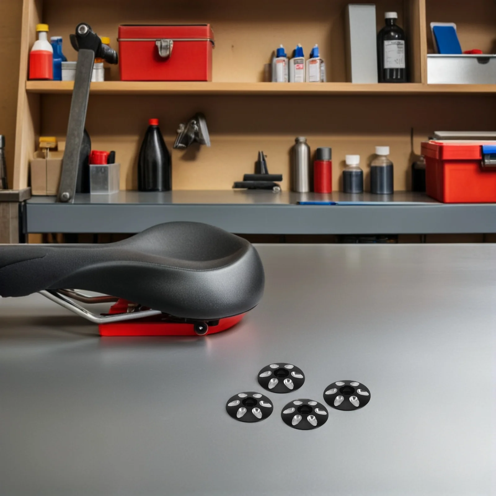 4 قطعة دراجة سبائك الألومنيوم سماعة قبعات علوية Waterdrop شكل الجبهة شوكة الجذعية غطاء للدراجات الطريق الجبلية دراجة الجذعية غطاء #1