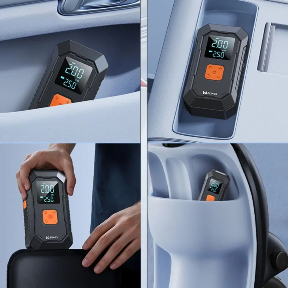 

4 in 1 Car Jump Starter 6000mAh 12V with Air Pump Auto Tire Inflator Portable Emergency Power Supply Electric Air Pump