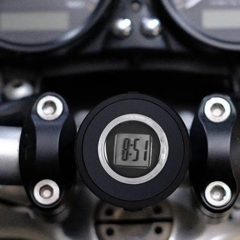 Mini Motorcycle Watch Waterproof Handlebar Clock Moto Styling Motorbike Digital Clock Motorcycle Accessories