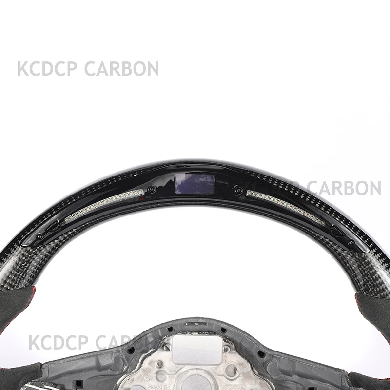 For Volkswagen Golf 7.5 GTI MK7 VW Polo GTS GTD GTE Scirocco R Passat CC R-Line LED  Carbon Fiber Steering Wheel