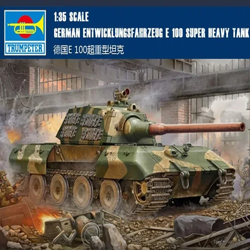 

Trumpeter 00384 1/35 Scale German E100 Super Heavy Tank Assembly Model Building Kits Hobby Static Toys For Adults Collection