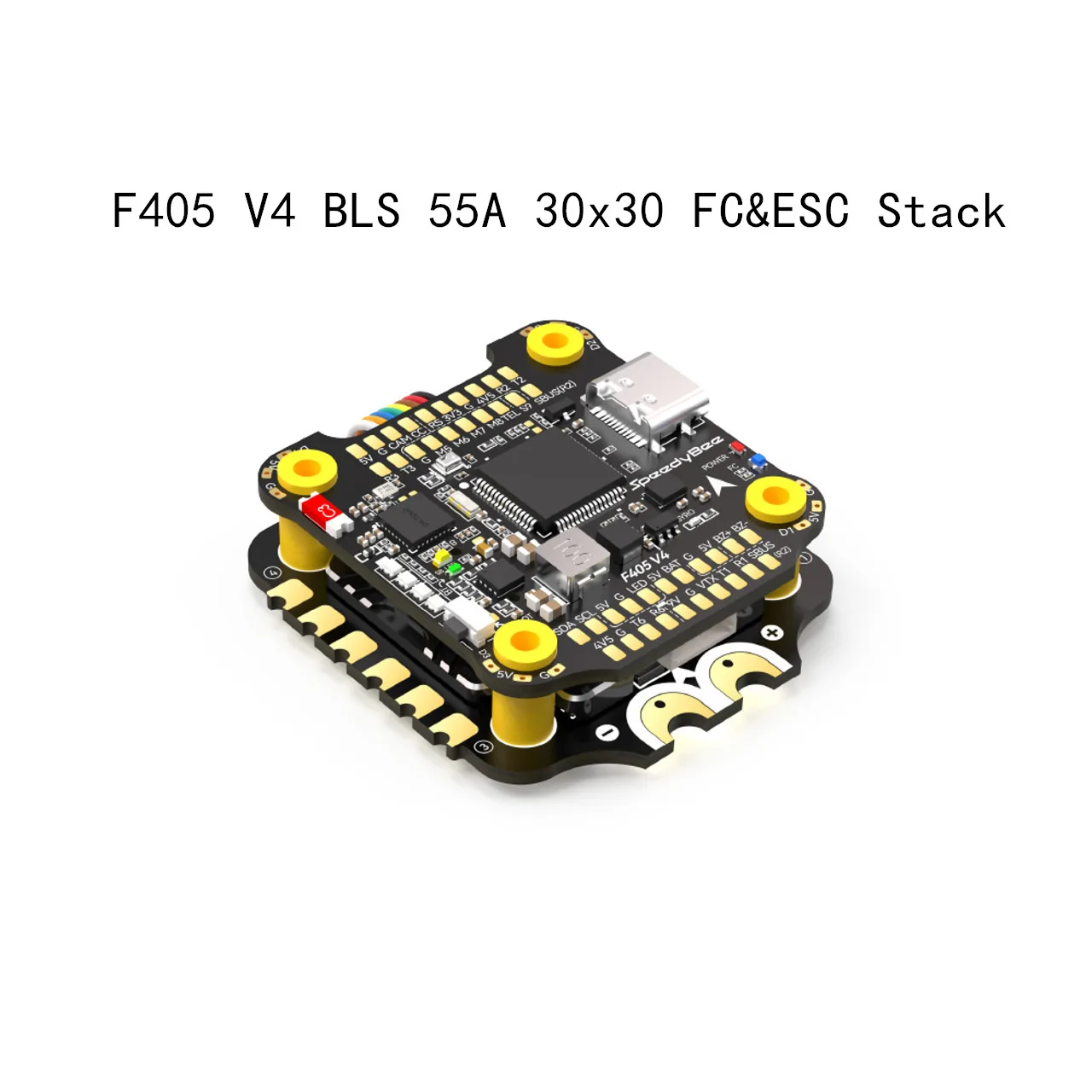 

SpeedyBee F405 V4 BLS 55A 30X30 FC&ESC Stack F405 V4 Flight Controller BLHELI_S 55A 4in1 ESC