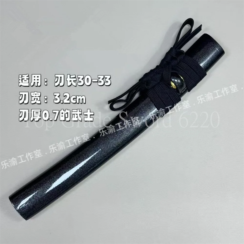 ممتاز جدًا خشبي أسود سايا غمد الخشب الصلب غمد للسيف الياباني واكيزاشي تانتو الساموراي كاتانا العلامة التجارية الجديدة #2