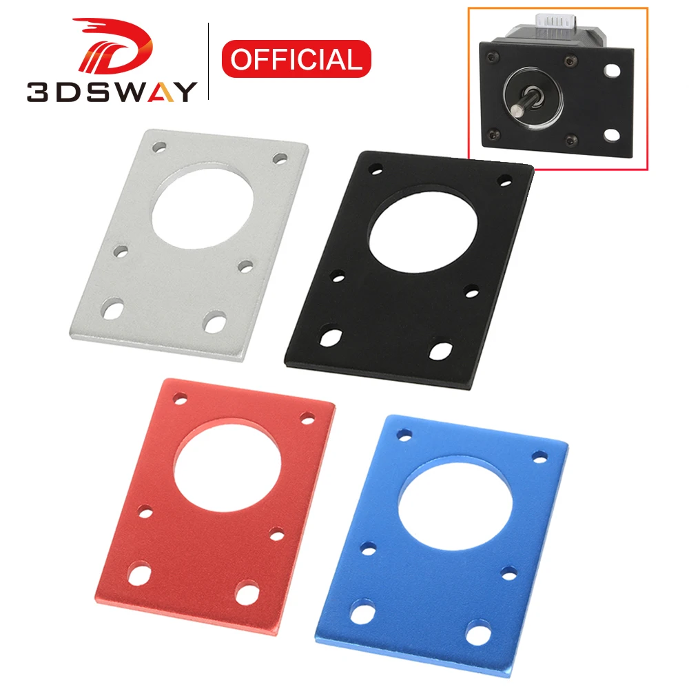 

3DSWAY 3D Printer Accessories NEMA 17 Mounting Bracket 42 Stepper Motor Bracket Aluminum Plate Mounts Holder for 2040 Profile