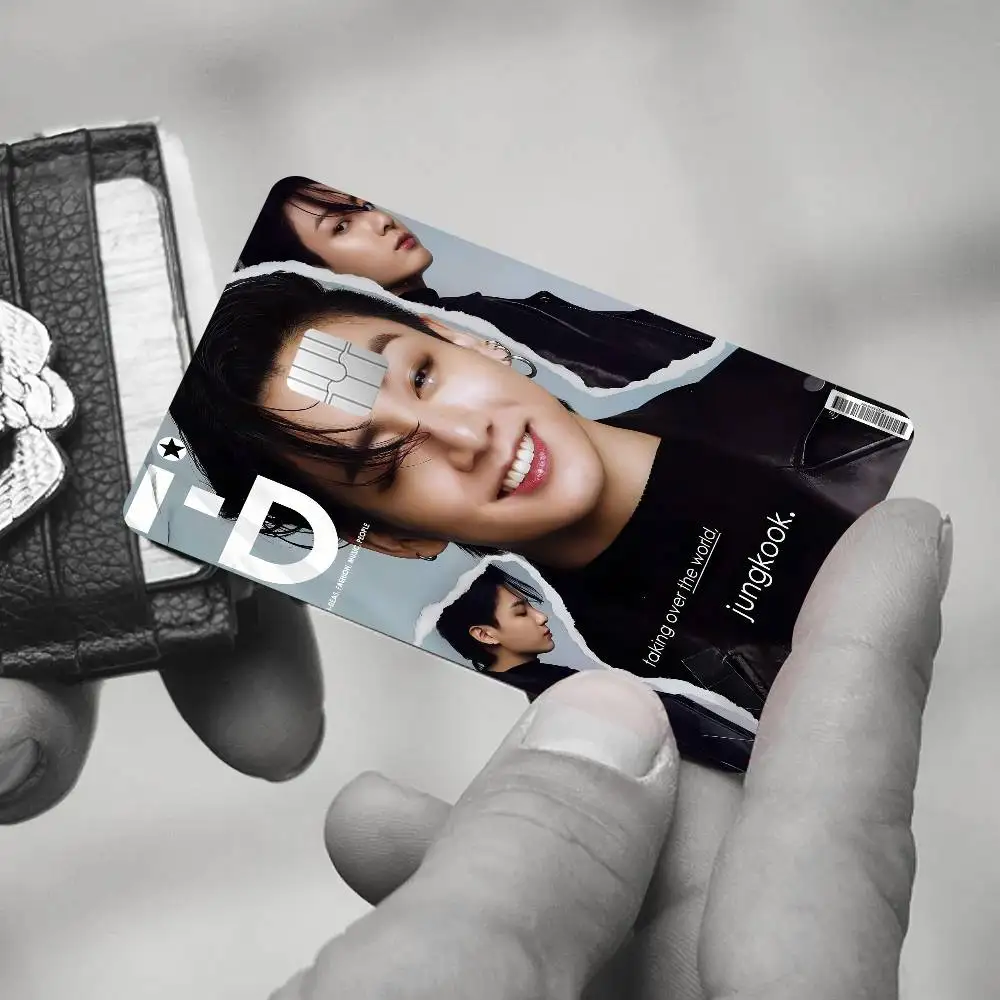 ملصق جلدي لغطاء الفيلم غير اللامع من J-Jung K-Kook لبطاقة الخصم البنكية وبطاقة الحافلة