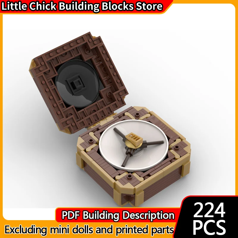 

Популярная модель фильма MOC, строительные кирпичи, культовый реквизит фильмов, модульная технология, детские праздничные подарки, сборка игрушек, костюм