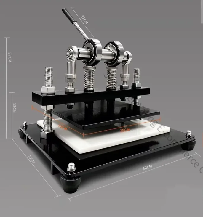 Small Manual Die-Cutting Machine，Flatbed Manual DIY Die-Cutting Press for Fabric and Leather Samples