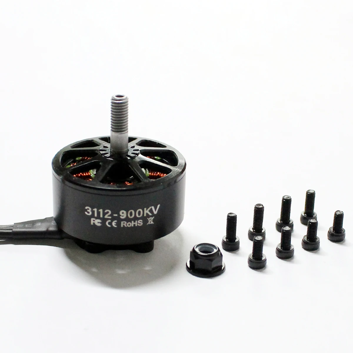 1/4 قطعة Dogmang 3112 900kv فرش السيارات ل Fpv الطائرة بدون طيار 3-6s يبو 5 مللي متر رمح متوافق مع 8-10 بوصة الدعائم X8 X9 X10 طويلة المدى