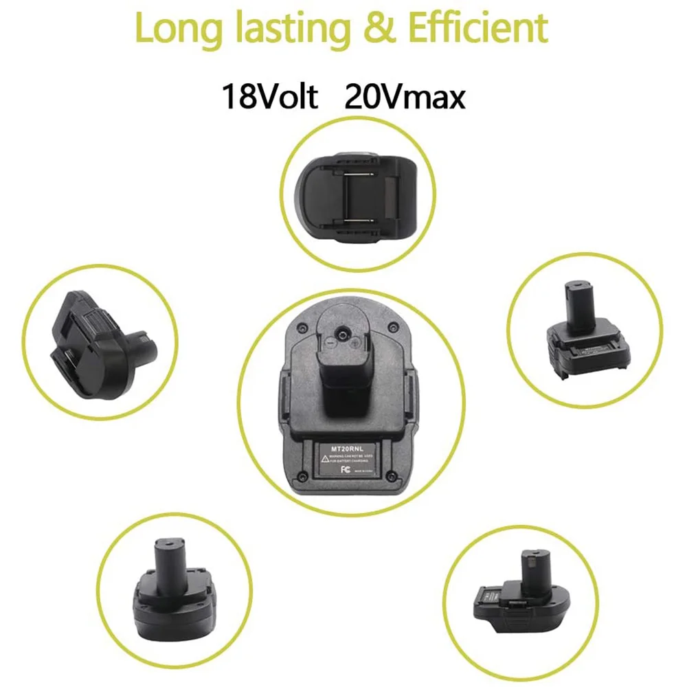 Battery Adapter MT20RNL for Makita 18V Battery Convert to for Roybi 18V Tool Use,Convert for Makita to Ryobi 18V Battery