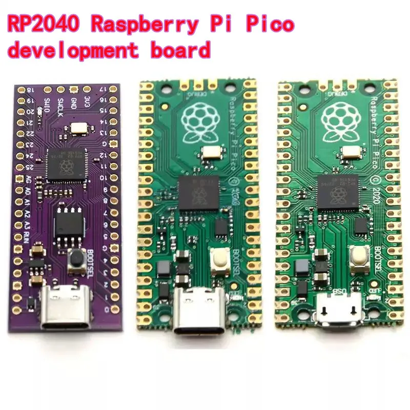 บอร์ดพัฒนา Raspberry Pi Pico รุ่น Raspberry Pi PICO พร้อมชิปประมวลผล RP2040 แบบดูอัลคอร์ รองรับ MicroPython