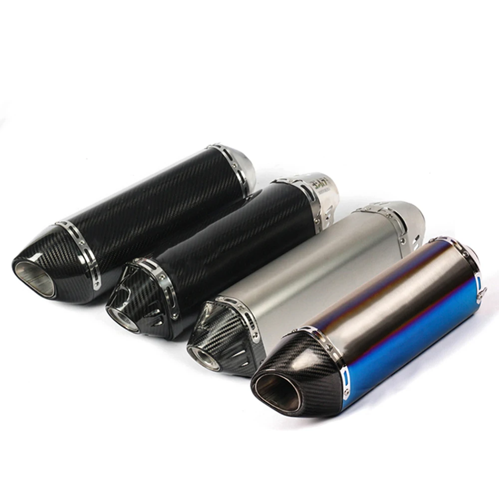 Universal 51mm Motorcycle Exhaust Muffler Escape Moto with DB Killer for Honda PCX125 NMAX155 FZ1N Z900 S1000RR CBR500R R6