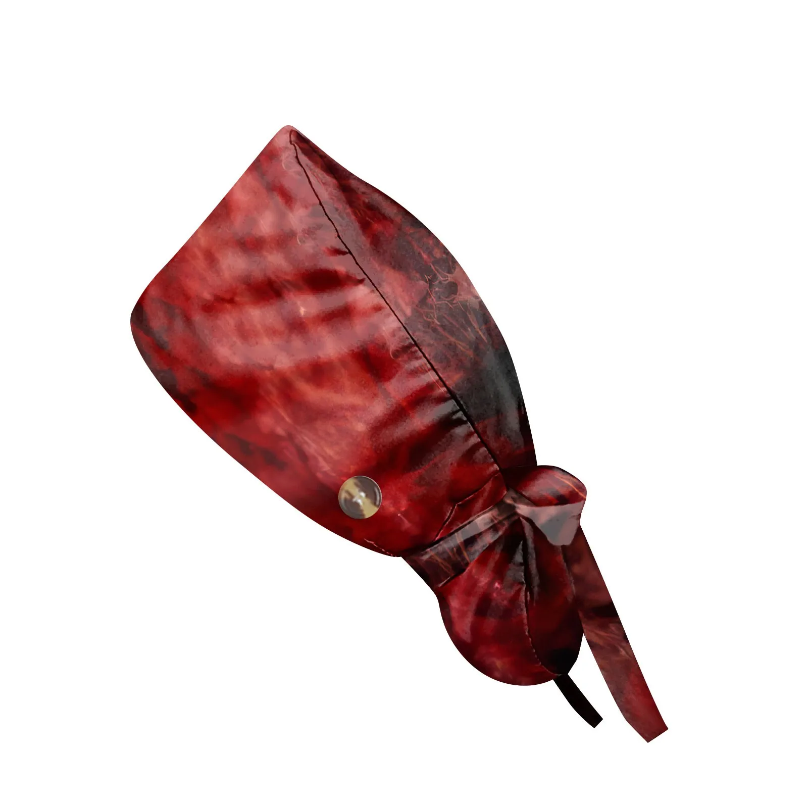 

Fashion Halloween Printed Nurse Hat Casual Women'S Ponytail Hats Washing Hats Baotou Hat Dustproof Hat Nursing Work Hats