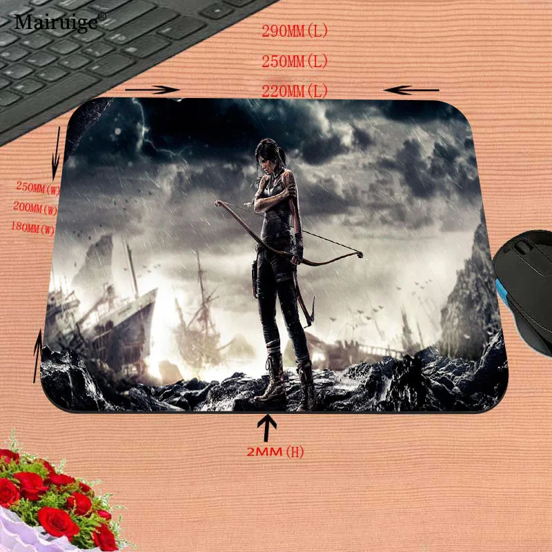 

Desk Acessories Tomb Raider Lara Croft Mousepad Play Mats Portable Pc Accessories Gamer Computer Carpet Office Desks Decoration