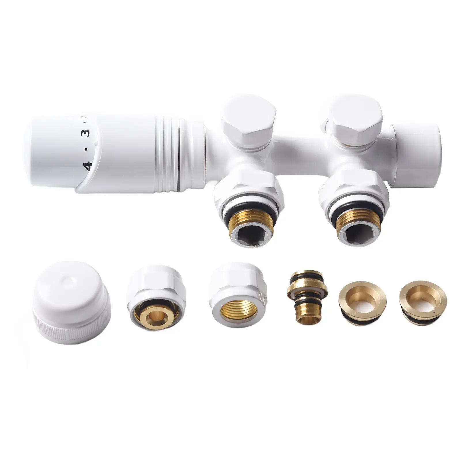 Design Multiblock Set Bathroom Radiator Valve Maximum Pressure Thermostatic Head High Quality Craftsmanship Connection