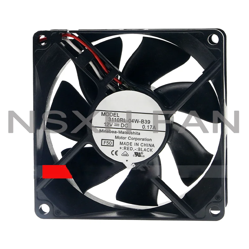 

3110RL-04W-B39 8025 8cm 80X80X25mm 12V 0.17A Projector Silent Cooling Fan