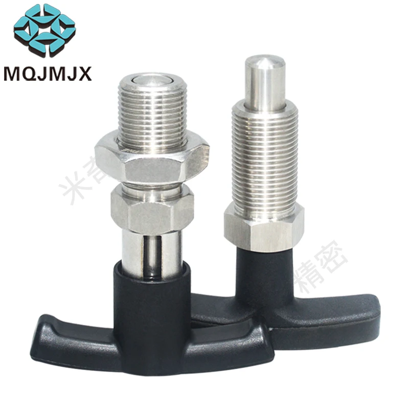 1PC T-Handle Indexing Plunger Retractable Spring Loaded Locating Pin Carbon Steel Stainless Steel XNTZ XSTZ Index Bolt