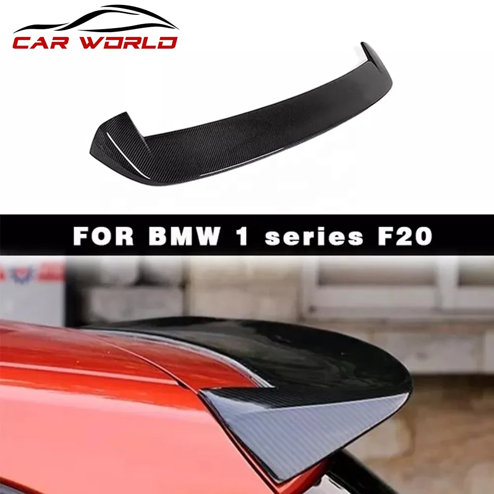 Car Rear Spoiler For BMW F20 F21 Real Carbon Fiber Spoiler For BMW 1 Series F20 2012-2020 Back Trunk Wing Roof Spoiler Exterior